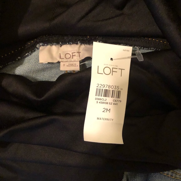 LOFT Maternity Raw Edge Skinny Jeans EUC - Picture 5 of 7